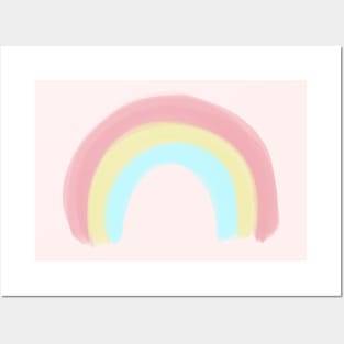 pastel rainbow Posters and Art